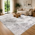 thumbnail image 1 of iOhouze Washable Rugs 8x10 for Living Room Modern Abstract Machine Washable Indoor Rugs Soft Carpet Rugs Non Slip Rug for Bedroom Dining Room Office Playroom, Ash Grey/Beige, 1 of 9