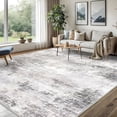 thumbnail image 1 of iOhouze Washable Rugs 8x10 for Living Room Modern Abstract Machine Washable Indoor Rugs Soft Carpet Rugs Non Slip Rug for Bedroom Dining Room Office Playroom, Ash Grey/Beige, 1 of 9