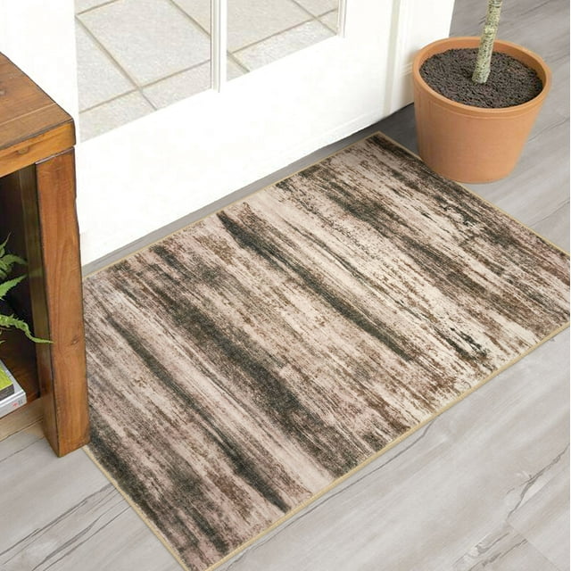 iOhouze 2x3 Small Area Rug Abstract Rugs Non-Slip Machine Washable ...