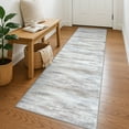 thumbnail image 1 of iOhouze Abstract Runner Rug 2x7 Washable Rug Runners Non Slip Kitchen Runner Rug Soft Print Distressed Light Beige/Slate Pink Carpet Runner for Hallway Entryway Bedroom Kitchen Laundry Room, 1 of 9