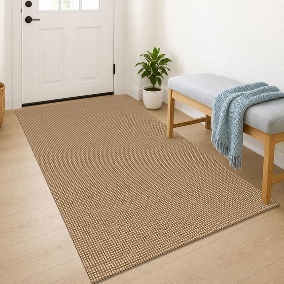 iOhouze Area Rug 3'x5' for Entryway Washable Rugs with Rubber Backing Boho Kitchen Rugs for Entryway Entrance Bathroom Kitchen