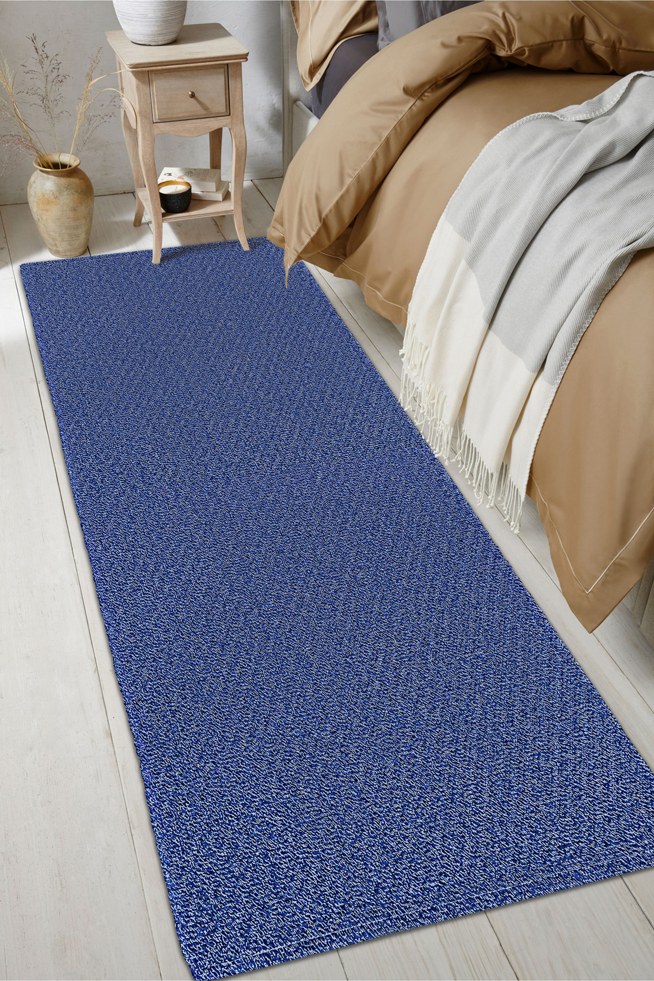 iOhouze Boho Runner Rug 2' x 6', Non Slip Cotton Washable Woven Rug