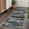 thumbnail image 1 of iOhouze Hallway Runner Rug 2x5 Washable Rug Runners Non Slip Kitchen Runner Rug Soft Print Distressed Carpet Runner for Entryway Bedroom Kitchen Laundry Room, Black White Grey Green, 1 of 8