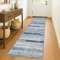 thumbnail image 1 of iOhouze Hallway Runner Rug 2x8 Kitchen Runner Rugs Non-Slip Washable Soft Print Distressed Blue/Grey/Beige Carpet Runner for Entryway Bathroom Laundry Room Foyer, 1 of 9
