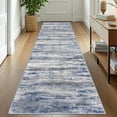 thumbnail image 1 of iOhouze Runner Rug 2.6x10 Kitchen Runner Rugs Non-Slip Washable Soft Print Distressed Blue-greyCarpet Runner for Entryway Bathroom Laundry Room Foyer, 1 of 8