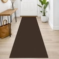 thumbnail image 1 of iOhouze Runner Rug 2x7 Non Slip Carpet Runners for Hallways Cotton Kitchen Runner Rugs with Rubber Backed Braided Indoor Floor Runners for Entryway Hallway Kitchen Bedroom, Brown/Coffee, 1 of 6
