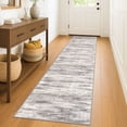 thumbnail image 1 of iOhouze Runner Rug 2x8 Kitchen Runner Rugs Non-Slip Washable Soft Print Distressed Carpet Runner for Entryway Bathroom Laundry Room Foyer，Grey/Light Beige/Brown, 1 of 8