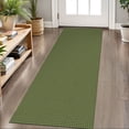 thumbnail image 1 of iOhouze Runner Rug for Hallway 2x6 ft Washable Hall Carpet Runner Rubber Backed Hallway Runner Olive Green/Earthy Green Cotton Entryway Runner Rug Floor Runners for Indoor Hallway Bedroom Kitchen, 1 of 8