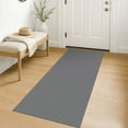 thumbnail image 1 of iOhouze Runner Rug for Hallways 2x6 ft Washable Runner Area Rug with Rubber Backing Braided Cotton Entryway Rugs Indoor Carpet Rugs for Hallway Kitchen Entryway Bedroom, Charcoal Grey/Dark Grey, 1 of 9