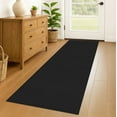 thumbnail image 1 of iOhouze Runner Rug for Hallways 2x6 ft Washable Runner Area Rug with Rubber Backing Braided Cotton Entryway Rugs Indoor Carpet Rugs for Hallway Kitchen Entryway Bedroom, Black/Charcoal Grey, 1 of 9