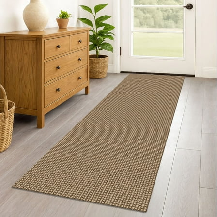 iOhouze Runner Rug for Hallways 2x6ft Woven Washable Rug Hall Carpet Runner Natural Cotton Rubber Backing Entryway Runner Rugs