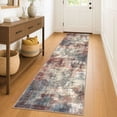 thumbnail image 1 of iOhouze Runner Rugs 2x8 Washable Runner Rug for Hallways Non Slip Kitchen Runner Low Pile Soft Printed Faux Wool Abstract Floor Runner for Inodoor Bedroom Entryway Laundry Room, Red/Multi, 1 of 9