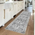 thumbnail image 1 of iOhouze Runner Rugs for Hallway 2x5 Rug Runner Thin Vintage Floral Rug Washable Runners Non-Slip Soft Low Pile Kitchen Runner Rug for Laundry Room Bedroom, Light Gray White, 1 of 8