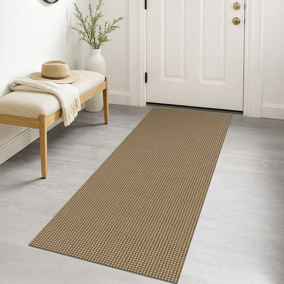 iOhouze Runners 2x5 ft Boho Hallway Runner Rugs Washable Runner Rugs with Rubber Backing Cotton Natural Entryway Runner Rugs Floor Rugs for Kitchen Bathroom Entryway Bedroom
