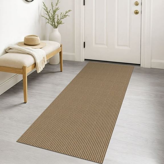 iOhouze Runners 2x5 ft Boho Hallway Runner Rugs Washable Runner Rugs with Rubber Backing Cotton Natural Entryway Runner Rugs Floor Rugs for Kitchen Bathroom Entryway Bedroom