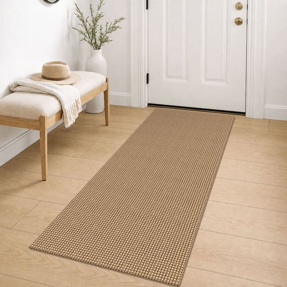 iOhouze Runners 2x5 ft Boho Hallway Runner Rugs Washable Runner Rugs with Rubber Backing Cotton Natural Entryway Runner Rugs Floor Rugs for Kitchen Bathroom Entryway Bedroom