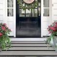 thumbnail image 1 of iOhouze Outdoor Rugs Black and White Striped Porch Rug 2.3 x3.6 ft Outdoor Doormats Front Door Rug Washable Door Mat Kitchen Entryway Bedroom Laundry Room, 1 of 7