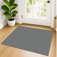 thumbnail image 1 of iOhouze Throw Rugs with Rubber Backing Washable Area Rugs 2x3 ft Small Entryway Rug Braided Cotton Inddor Doormat for Entrance Kitchen Bedroom, Charcoal Grey/Dark Grey, 1 of 9