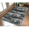 thumbnail image 1 of iOhouze Washable Entryway Rugs 3x5 Modern Abstract Non slip Area Rug Soft Low Pile Print Distressed Abstract Carpet for Bedroom Living Room Kithen Bedroom,, Black White Grey Green, 1 of 8
