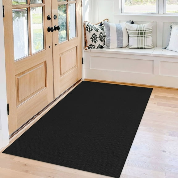 iOhouze Washable Rugs 3x5 ft Area Rug Cotton Entryway Rugs Rubber Backed Throw Rugs Indoor Door Mat Kitchen Rugs Braided Floor Carpet for Entrance Bathroom Kitchen