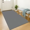 thumbnail image 1 of iOhouze Washable Rugs 3x5 ft Area Rug Entryway Rugs Rubber Backed Throw Rugs Indoor Door Mat Kitchen Rugs Braided Floor Carpet for Entrance Bathroom Kitchen Charcoal Grey/Dark Grey, 1 of 9