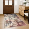 thumbnail image 1 of iOhouze Washable Rugs 3x5 ft Entryway Rugs Abstract Non Slip Area Rug Printed Faux Wool Soft Kitchen Rugs Indoor Rugs for Entrance Foyer Living Room Bedroom, Red/Multi, 1 of 9