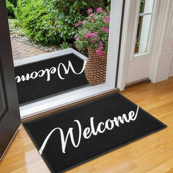 iOhouze 2-Pack Doormat Welcome Mat 30"x17.5" Outdoor Mat Non-Slip Front Door Mat Funny Home Mat Easy Clean Indoor Door Mat for Garage Yard Patio High Traffic Areas
