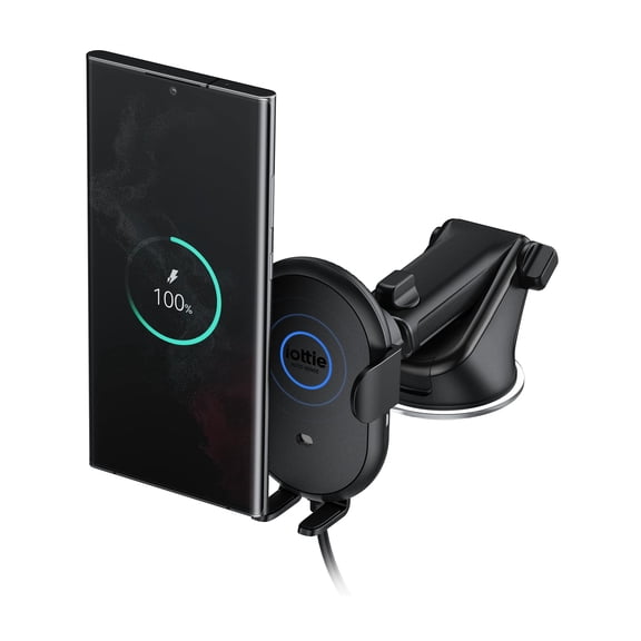 iOttie Auto Sense 2 Dash & Windshield Car Phone Holder with Qi Wireless Charging  Auto Clamping Phone Mount & Charger for iPhone, Google Pixel, Samsung Galaxy, Huawei, LG (Adapter Not Included)