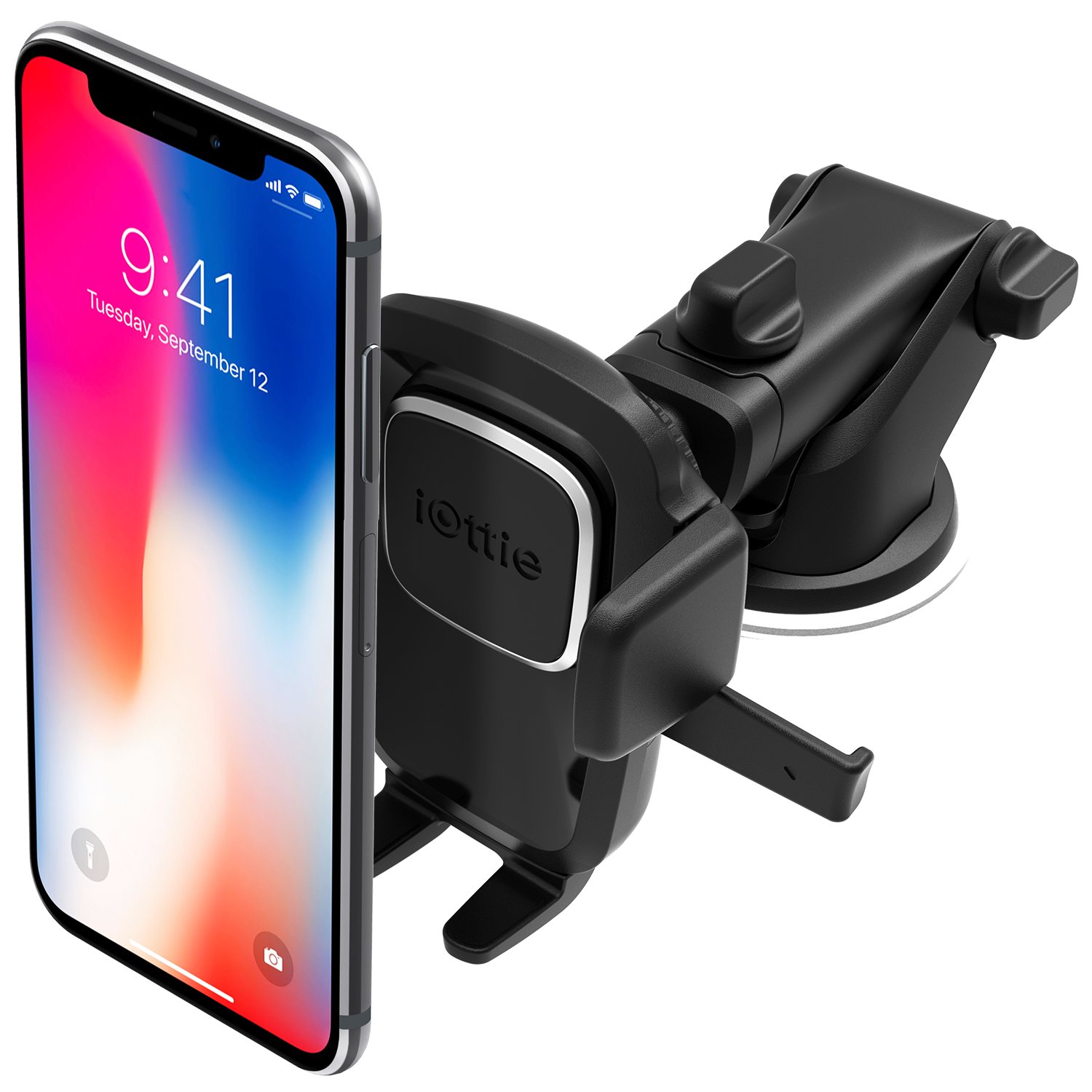 iOttie Easy One Touch 4 Dashboard & Windshield Car Mount Holder for iPhone X, 8, 8 Plus, 7 Plus, 6s Plus, 6 SE, Samsung Galaxy S8 Plus S8 Edge S7 S6 Note 8 5SE - image 1 of 6