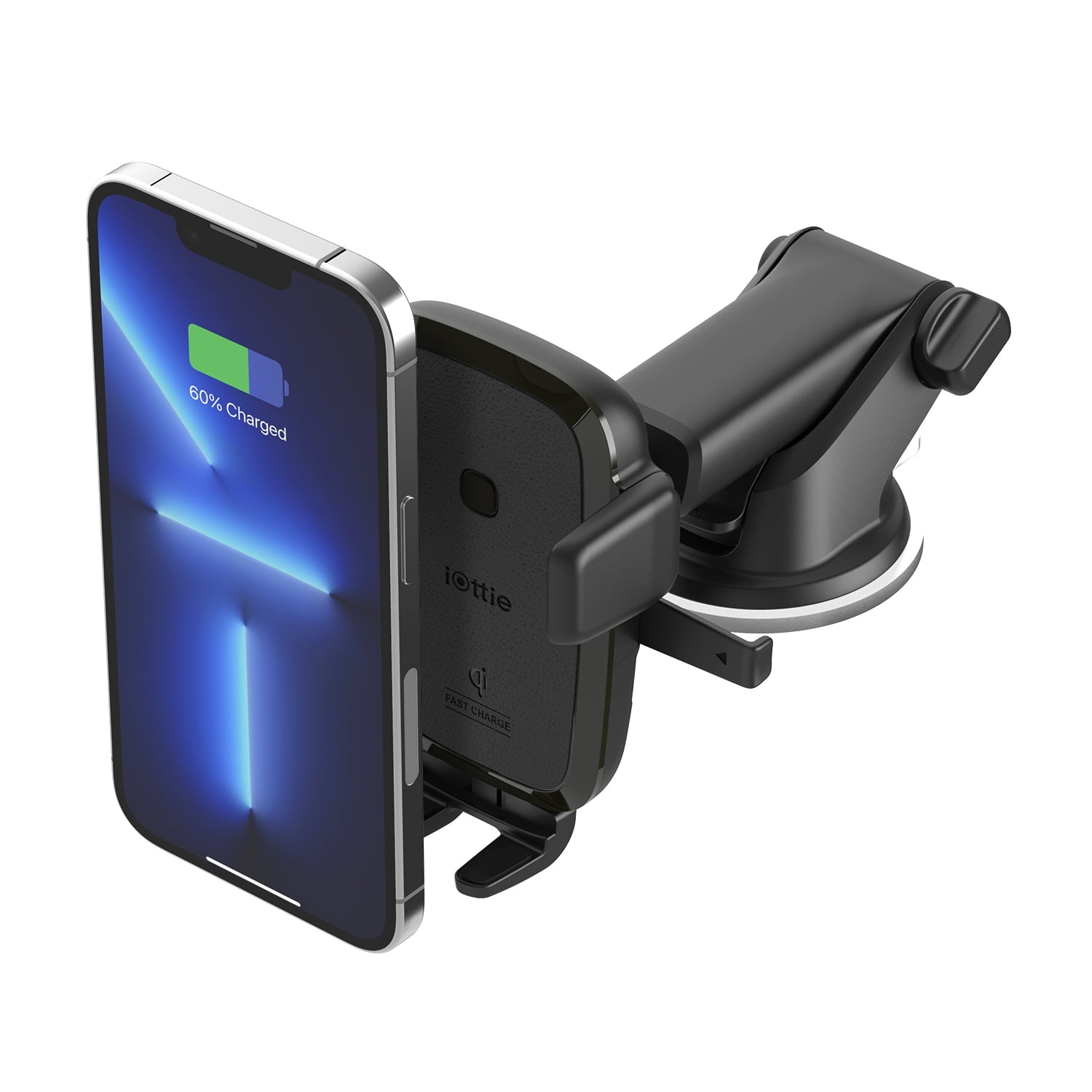 iOttie Easy One Touch Wireless Mini Dashboard & Windshield Mount, Black,  Plastic 