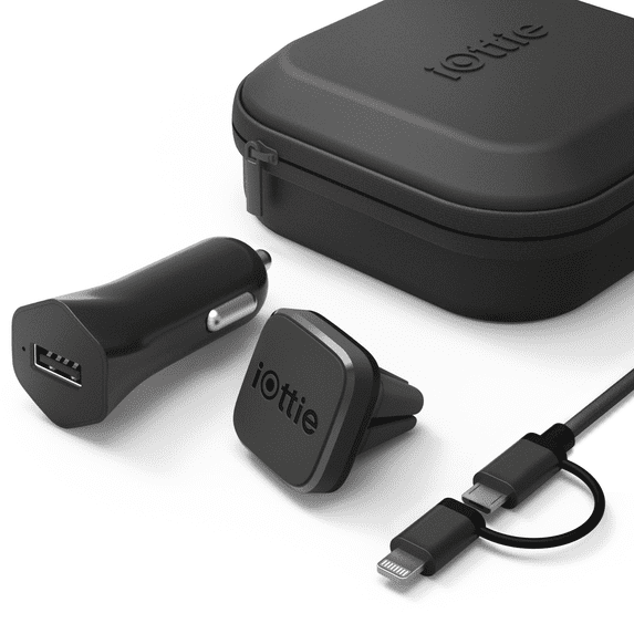 iOttie iTap Mini for Travel Kit Bundle for iPhone X 8 8 Plus 7 7 Plus 6s Plus 6s 6 SE Galaxy S8 S8 Plus S7 S7 Edge S6 Galaxy Note 8 5