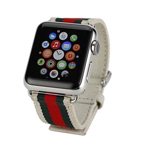 iPM Leather & Nylon Band with Buckle for Apple Watch