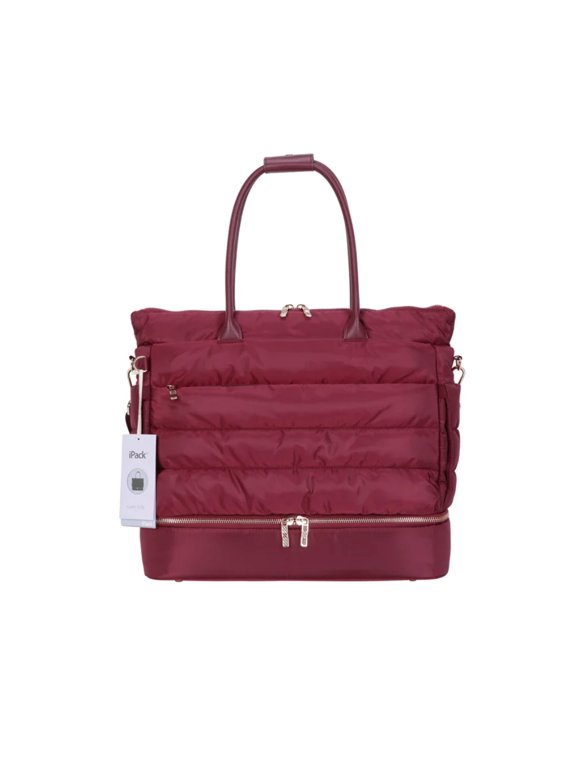 Puffy Tote Bag, Red