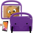 thumbnail image 1 of iPad 10.2 2019 Kids Case with Soft Screen Protector, iPad 7th Generation Case, Dteck Kids-Friendly EVA Foam Lightweight Shockproof Handle Kickstand Protecitve Shell Cover,Purple, 1 of 9