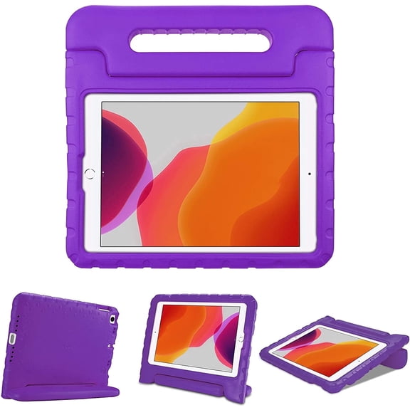 Procase Kids Case for iPad 9th Generation/iPad 8/iPad 7, iPad 10.2 Case 2021 2020 2019/iPad Air 10.5/iPad Pro 10.5 -Purple