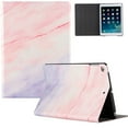 thumbnail image 1 of iPad 10.2" 7th Generation Case, Allytech Slim Fit Premium PU Leather Shockproof Multi Angle Stand Folio Flip Magnetic Auto Sleep Wake Protective Case Cover for Apple iPad 10.2 Inch,Pink Marble, 1 of 7