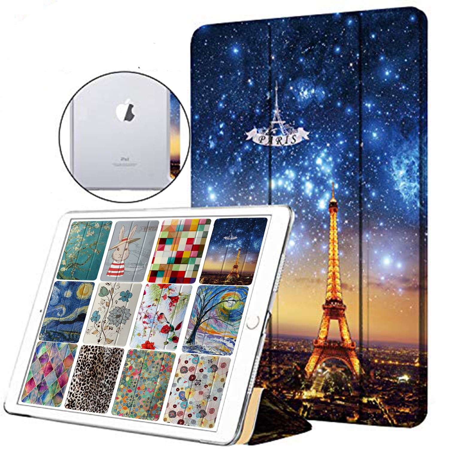 Custodia Smart Cover Per IPad 10.2 9°/8°/7° Gen - Pelle Sintetica Con Supporto Magnetico