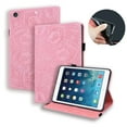 thumbnail image 1 of iPad 10.2 Case 2020/2019, iPad 8th/7th Gen Case, Dteck Embossed PU Leather Folio Flip Wallet Case Kickstand Auto Wake Sleep Cover with Pencil Holder for iPad 10.2 inch 2020/2019, Pink, 1 of 5
