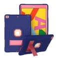 thumbnail image 1 of iPad 10.2 Case 7th Generation, Allytech Hybrid Dual Layers Heavy Duty Shockproof Defender Build Kickstand Drop Protection Case Cover for Apple iPad 7th Gen 2019, Navyblue/Rose, 1 of 7