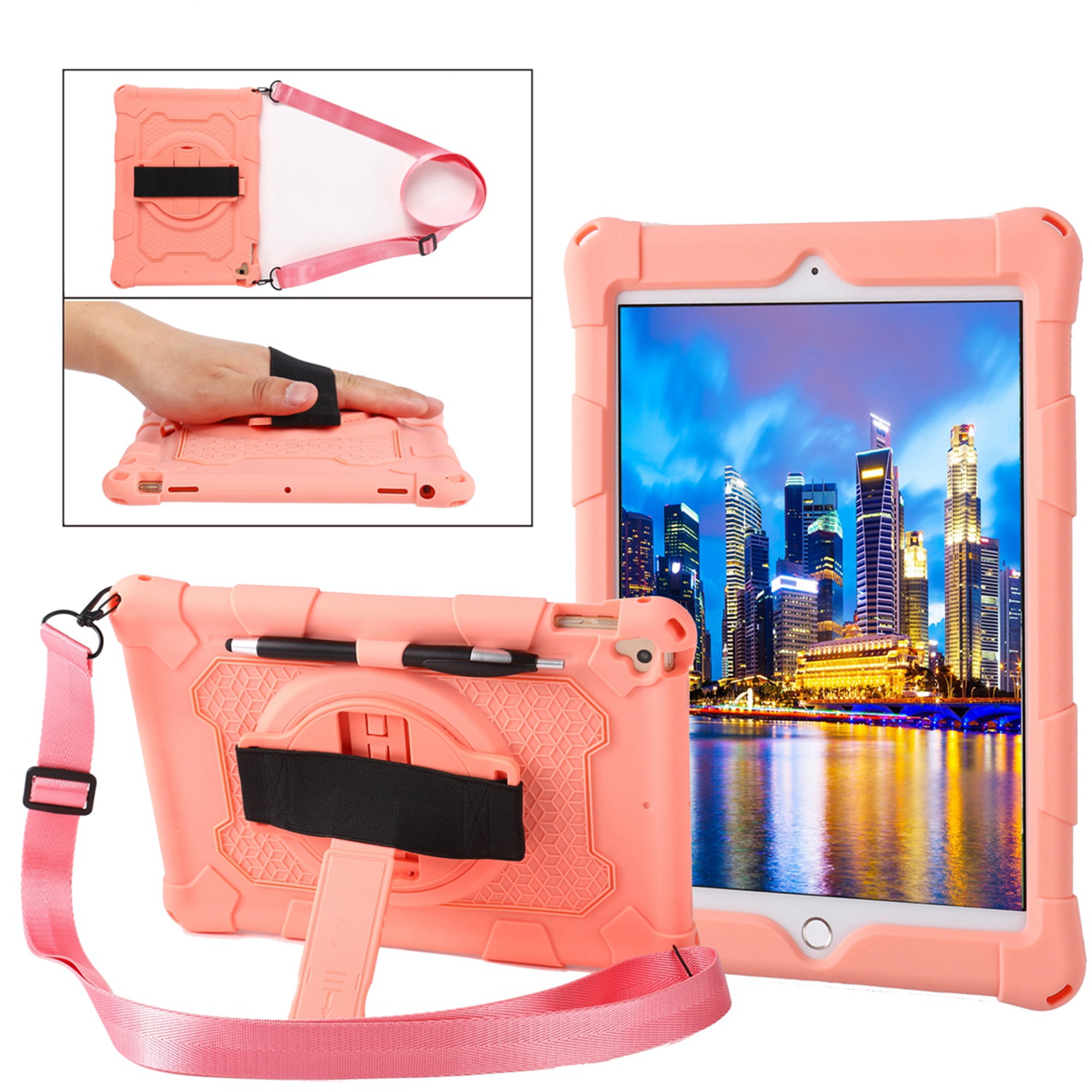 iPad 10.2 inch Case, iPad 9th/8th/7th Gen Case with 360° Ring Holder, Dteck  Heavy Duty 3 in 1 Shockproof Bumper Full Body Drop Protection with