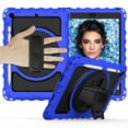 thumbnail image 1 of iPad 10.2" Case, iPad 8th Gen / iPad 7th Gen Case, Dteck Heavy Duty Rugged 3 Layer Full Body Shockproof Protective Covers with 360 Rotate Stand /Hand Strap/ Should Belt /Pencil Holder,Z_Blue, 1 of 6