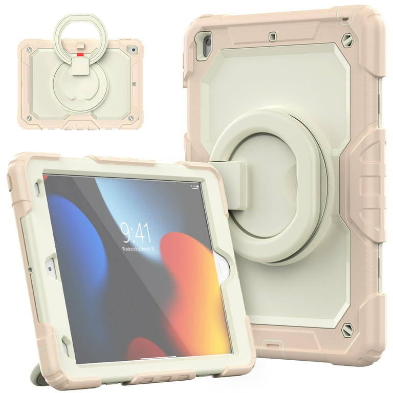 iPad Case with Built-in Screen Protector, iPad 9th Gen Case