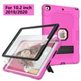 thumbnail image 1 of iPad 10.2 Case with Soft Screen Protector, iPad 8th Generation Case, iPad 7th Generation Case, Dteck Heavy Duty Hybrid Rugged Shockproof Case with Kickstand for iPad 10.2-inch 2020/2019, Rose, 1 of 6