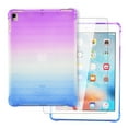thumbnail image 1 of iPad 10.2 Case with Tempered Glass Screen Protector, iPad 8th Gen 2020 / iPad 7th Gen 2019 Case, Dteck Lightweight Ultra Thin Gradient Clear Case Slim Fit Soft TPU Protective Cover, Purple/Blue, 1 of 4