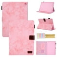 thumbnail image 1 of For iPad 10.2 Case iPad 9th Generation 2021/ iPad 8th Generation 2020/ iPad 7th Generation 2019 Case, Retro Card Slot with Pencil Holder, Multi-Angle Viewing Stand, Pocket Folio Leather Case, Pink, 1 of 7