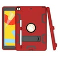 thumbnail image 1 of iPad 10.2 inch Case with Screen Protector, iPad 8th Generation 2020 Case, iPad 7th Generation 2019 Case, Dteck Full Body Rugged Shockproof Protective Case With Pencil Holder Kickstand Cover, Red/Black, 1 of 6