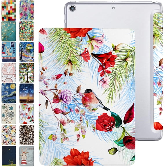 iPad 10.5 Air 3rd [ Pro 2017 Air 3 2019 ] 10.5 inch A2152 A2123 A2153 MV172LL/A MV162LL/A MV152LL/A MUUT2LL/A Printed PC Lightweight Protective Clear Back Cover - Birds & Flowers
