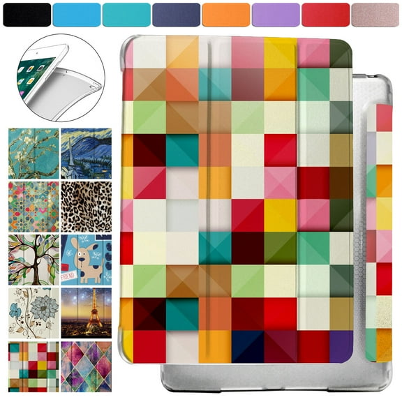 iPad 10.5 Inch 2019 Air 3 Pro 2017 [ Air 3rd PRO 10.5 inch ] A2152 A2123 A2153 MV172LL/A MV162LL/A MV152LL/A Shock Proof Magnetic Dual Angle Stand with Honeycomb Pattern Printed Cover - Color Grid