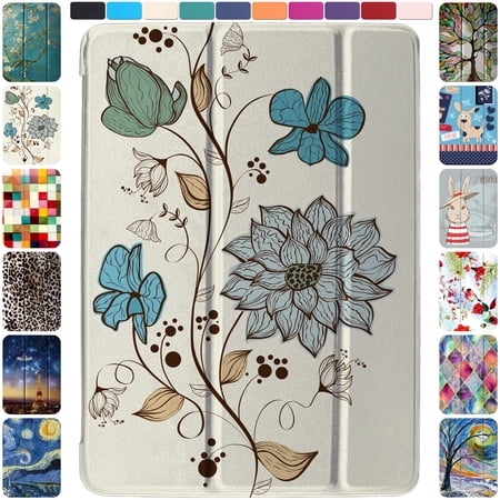 iPad Air 5th 4th 6th 11th [ Air 11 / 6 2024 / 5 2022 / 4 2020 ] A2588 A2316 MYFQ2LL/A MYFP2LL/A MYFN2LL/A MYFQ2LL/A UltraSlim Printed PC Cover - Watercolor Flowers