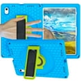 thumbnail image 1 of for iPad 10th Case, iPad 10th Gen 10.9" Kids Case with 360 Rotating Kickstand Hand Strap, Removable Shoulder Strap, Rugged Shockproof Heavy Duty Protection Case for iPad 10.9 inch 2022,Blue, 1 of 11